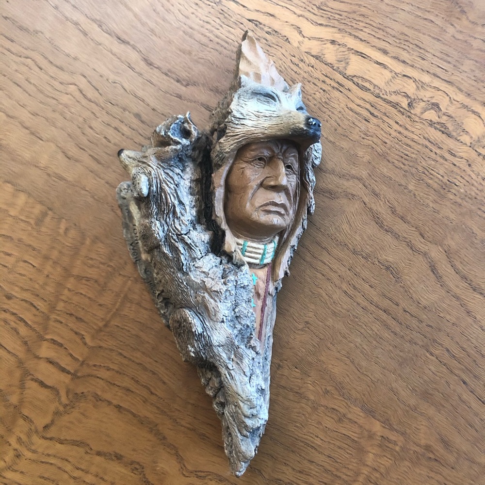 1990 lone wolf wall hanging